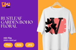 Rustleaf Garden Boho Floral Monogram Product Image 1
