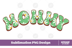 Mama Png Retro Flowers Mother&#039;s Day Floral Mom Sublimation Product Image 1