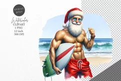 Christmas clipart, Santa clipart, Winter clipart Product Image 1