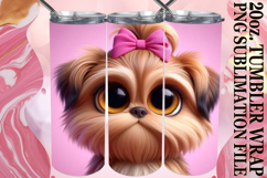 RADIANT SPIRITS 20oz TUMBLER WRAP, 3D Dog Product Image 1