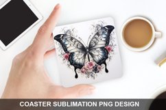 4Th Of July Butterfly - Coaster Sublimation Design Product Image 1