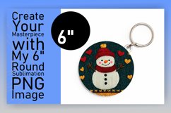 Lovely Round Design for Car Coasters , Snowman Product Image 1