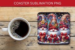 square coaster - three gnomes Product Image 1