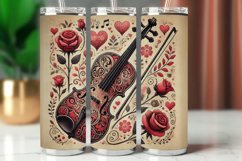 Valentine Tumbler Wrap 20 oz - violin Product Image 1