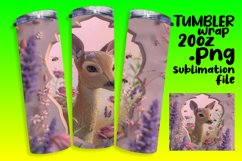 3D Animals Hole in Wall Tumbler Wrap Product Image 1