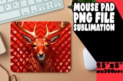 Winter Holiday Magic 3D Puff Mouse Pad Sublimation Product Image 1