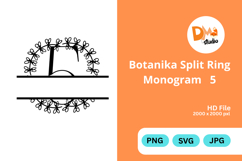 Botanika Split Ring Monogram Product Image 1