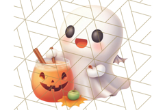 Cute Halloween Ghost Clipart PNG, Ghost and Friends Holiday Product Image 4
