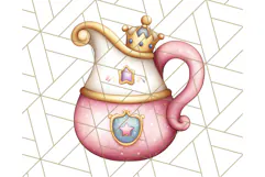 Princess Tea Party PNG Clipart with Teacups & Fancy Treats Product Image 4