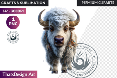 Watercolor Winter Wildlife Arctic Animal Clipart PNG Product Image 1