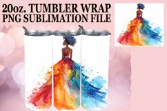 Chic Watercolor Wedding Elegance: Tumbler Sublimation Product Image 1