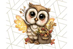 Fall Fairy Animal Clipart PNG, Woodland Creatures With Wings Product Image 4
