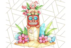 Tropical Tiki Friends PNG Clipart, Cute Summer Art Product Image 4