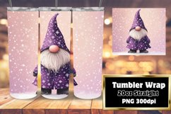 Holiday Christmas Gnome Wrap 20oz Sublimation Design Product Image 1