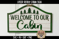 Cabin SVG File for Laser Cutting | Laser Cut Sign SVG Product Image 1