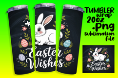 BOLD 20oz Tumbler Artwork for Sublimation , Easter Bunny Product Image 1
