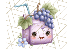 Fruit Doodles Clipart, Cute Cartoon Fruit PNG, Kawaii Food Product Image 4