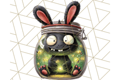 Quirky Monster Clipart PNG, Funny Spooky Creatures Product Image 4