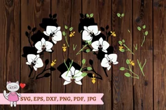 Orchid svg for Full Wrap Cold Cup 24 oz, Cit Product Image 3