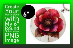 Blossom Bliss: Sublimation Round Designs Art PNG Product Image 1