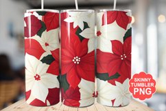 Christmas Flowers Tumbler | Christmas Tumbler Wrap Product Image 1