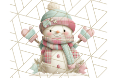 Pastel Christmas Clipart, Mint and Blush Holiday PNG Product Image 4