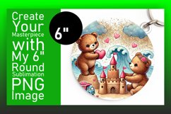 Creative Round Design for Coasters , Valentine Bear Product Image 1