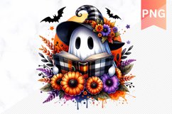 Halloween Ghost Sublimation - Halloween Clipart PNG Design Product Image 1