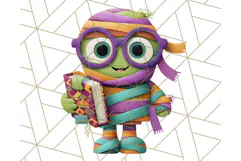 Colorful Halloween Clipart PNG, Cute Kids & Candy Clip Art Product Image 4