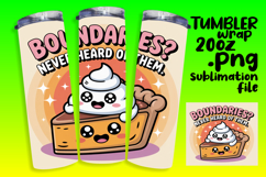 SOPHISTICATED 20oz Sublimation Tumbler , Kawaii Food Product Image 1