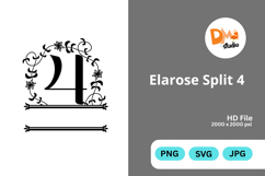 Elarose Split Monogram Product Image 1