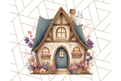 Whimsical Cottagecore Cottage PNG Clipart, Fairy House Png Product Image 4