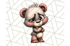Adorable Angry Animals Clipart PNG, Cute Moody Faces Png Product Image 4