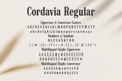 Cordavia Regular Classic Slab Serif Font with Heart Product Image 7