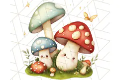 Whimsical Woodland Animals and Nature PNG, Forest Animals Product Image 4