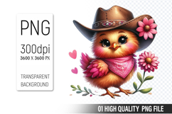 Cute Chicken , Animal Sublimation Clipart PNG Product Image 1