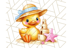 Summer Rubber Duck Clipart PNG, Cute Yellow Ducks Clip Art Product Image 4