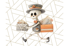Retro Halloween Clipart Vintage PNG Graphics, 50s Holiday Product Image 4