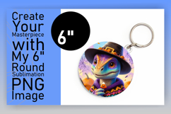 Stylish Circle Design for Keychains , Halloween Dino Product Image 1