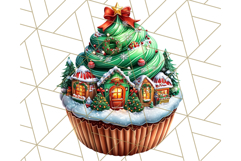 Christmas Cupcake PNG Clipart, Cute Food PNG, Holiday Treat Product Image 4