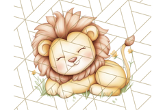 Pastel Safari Jungle Baby Animals PNG Clipart, Nursery Product Image 4