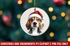 Breeds Of Christmas Dog Ornaments Clipart PNG Product Image 1