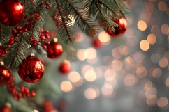 Christmas Lights Background, Winter Background Product Image 1