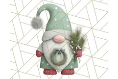 Cozy Winter Gnome Clipart PNG, Christmas Gnome Clip Art Product Image 4