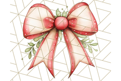 Muted Cozy Christmas Bows PNG Clipart, Winter Holiday Png Product Image 4