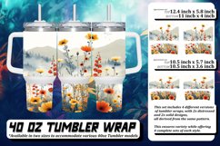 Meadow Magic Flower Tumbler Design Product Image 1