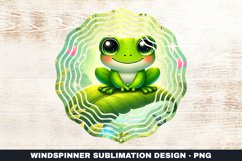 Frog Wind Spinner Sublimation Design Product Image 1