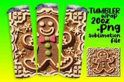 MODERN 20oz Sublimation Design , 3D Xmas Product Image 1