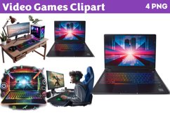 Video Games Clipart PNG Product Image 1