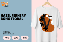 Hazel Fernery Boho Floral Monogram Product Image 1